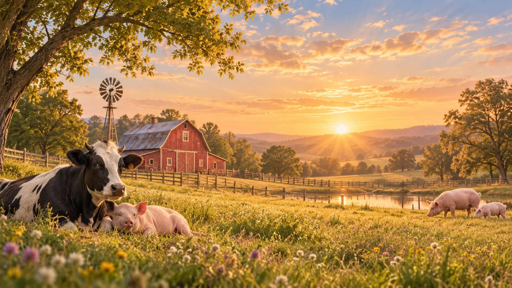 Nature photograph representing farm